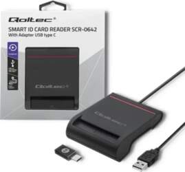 QOLTEC Smart chip card scanner USB