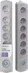 Qoltec Surge protector | 6 sockets