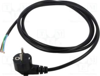 Qualtek Electronics Cable; H05VV-F; 3x1mm2; CEE