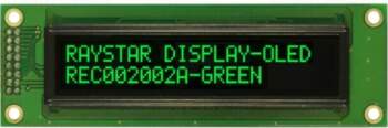 RAYSTAR OPTRONICS Display: OLED; alphanumeric; 20x2