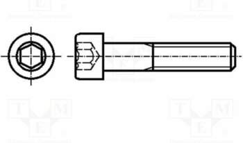RECA Screw; M2; M2x4; Head: cheese