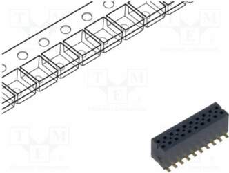 SAMTEC Connector: pin strips; socket; male