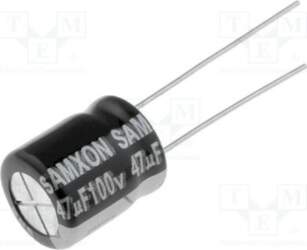 SAMXON Capacitor: electrolytic; low ESR; THT