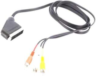 SAVIO Cable; RCA plug x3,SCART