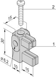 Schroff Mounting Bracket With Insulating Block