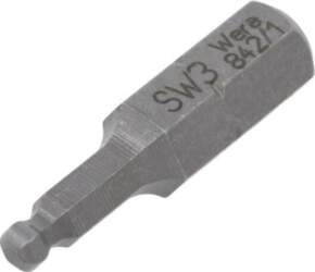 Screwdriver bit; hex key,spherical; HEX