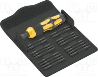Screwdriver: for impact-set; impact; case; 19pcs