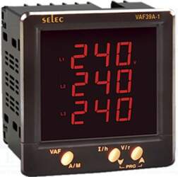 SELEC Meter: network parameters; on panel