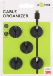 Set of clips; black; Cable P-clips