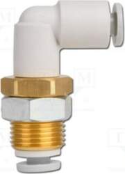SMC Push-in fitting; threaded,angled 90°