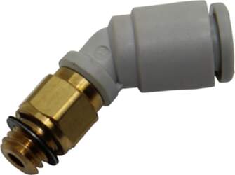 SMC Push-in fitting; threaded,angled 90°