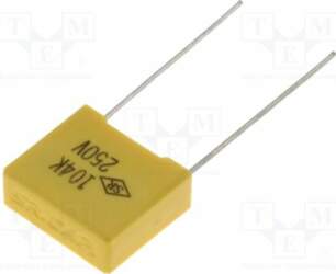 SR PASSIVES Capacitor: polyester; 220nF; 250VDC