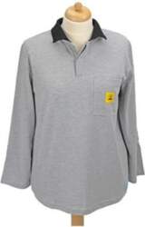 STATICTEC Polo shirt with long sleeves