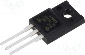 STMICROELECTRONICS Transistor: N-MOSFET; unipolar; 800V; 2A
