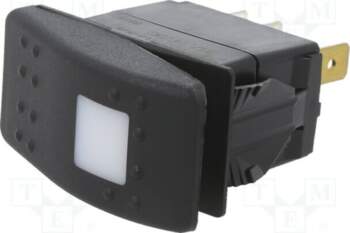 SWITCH COMPONENTS ROCKER; DPST; Pos: 2