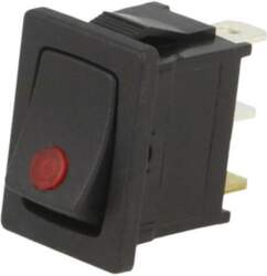 SWITCH COMPONENTS ROCKER; SPST; Pos: 2