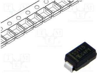 TAIWAN SEMICONDUCTOR Diode: Schottky rectifying; SMA