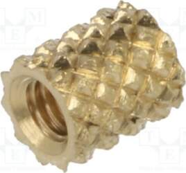 TAPPEX Threaded insert; brass; M2,5