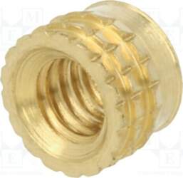 TAPPEX Threaded insert; brass; M3,5