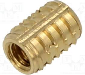 TAPPEX Threaded insert; brass; M3; L: