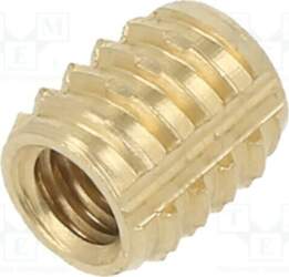 TAPPEX Threaded insert; brass; M4; BN