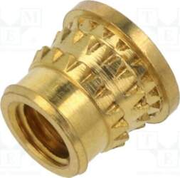 TAPPEX Threaded insert; brass; M4; L: