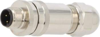 TE CONNECTIVITY Connector: M12; plug; PIN: