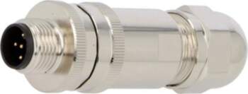 TE CONNECTIVITY Connector: M12; plug; PIN: