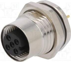 TE CONNECTIVITY Connector: M12; socket; PIN: