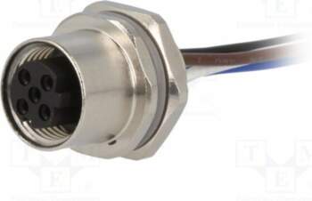 TE CONNECTIVITY Connector: M12; socket; PIN: