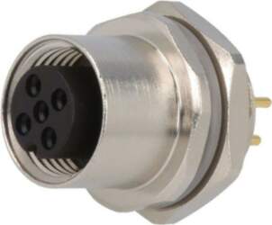 TE CONNECTIVITY Connector: M12; socket; PIN:
