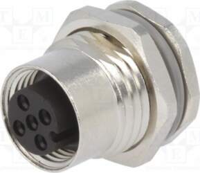 TE CONNECTIVITY Connector: M12; socket; PIN: