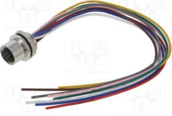 TE CONNECTIVITY Connector: M12; socket; PIN: