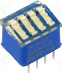 TE CONNECTIVITY Switch: DIP-SWITCH; Poles number: