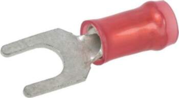 TE CONNECTIVITY Tip: fork; red; Plating: