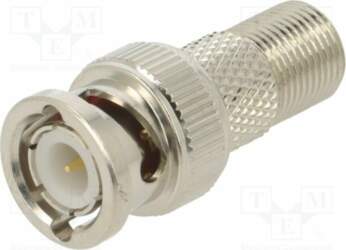 TELEGARTNER Adapter; socket; BNC plug,F