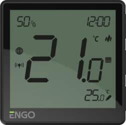 Telpas termostats EOne, ZigBee, Melns, 230V