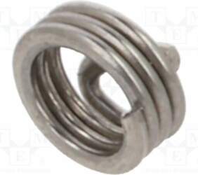 Threaded insert; stainless steel; M2; L:
