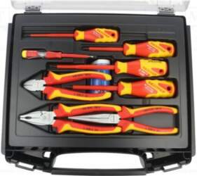 Tools set: pliers, insulation screwdrivers; case