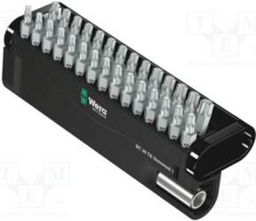 Tools set: screwdriver bits; plastic box