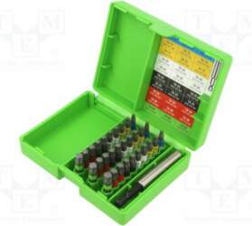Tools set: screwdriver bits; Torx®; Kit: