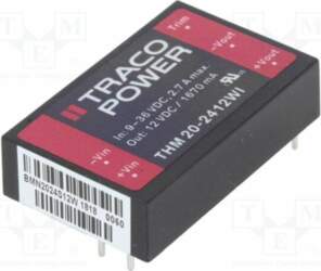TRACO POWER Converter: DC/DC; 20W; Uin: