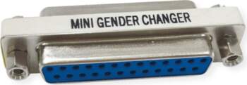 Value Mini Gender Changer, 25-pin F