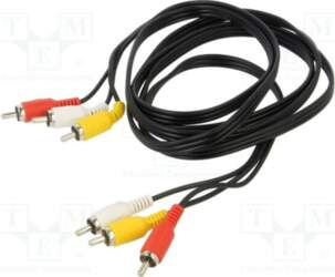 VCOM Cable; RCA plug x3,both