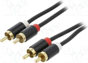 VENTION Cable; RCA plug x2,both