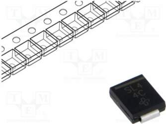 VISHAY Diode: Schottky rectifying; SMC; SMD