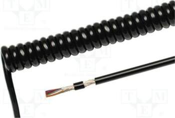 Wire: coiled; 6x0.14mm2; shielded,braid