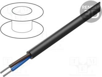 Wire; THERMFLEX® 180 EWKF; 2x0.75mm2