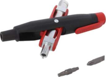 Wrench; for control cabinets; rotating tips