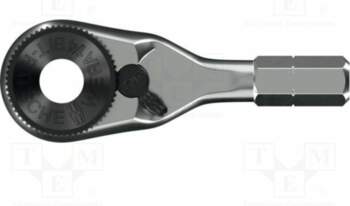 Wrench: socket spanner; rattle; C6,3mm